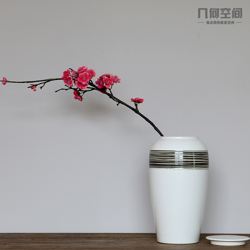 Jingdezhen matte enrolled porcelain pot vase wine household craft supplies creative the sitting room porch TV ark, furnishing articles