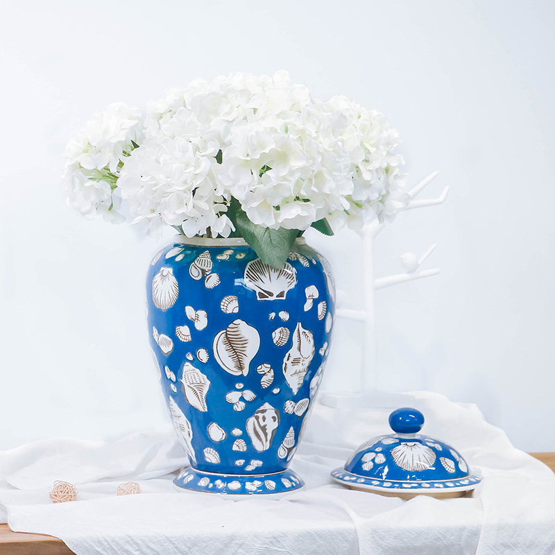 The Mediterranean Sea shells in The geometry space general tank European ceramic soft furnishing articles villa example room sitting room adornment