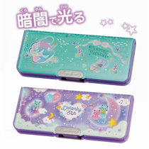 Japanese kutsuwa girl Primary School student stationery box lightweight waterproof princess pencil case double-sided open layered storage