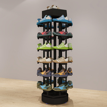 Shoe store shoes display rack shop shelf display rack rotating Nakajima frame shopping mall sports shoe rack multi-layer rack