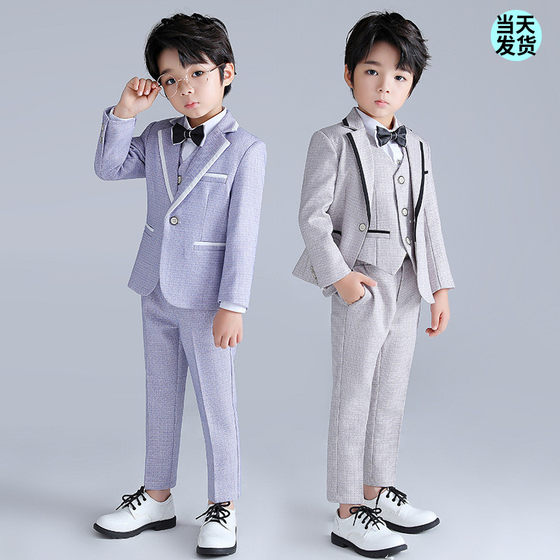 Children's suits, little host, baby birthday flower, baby dress, boy, spring and autumn boy, piano performance suit
Children's suits, little host, baby birthday flower, baby dress, boy, spring and autumn boy, piano performance suit