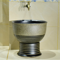 Medium European-style household bathroom floor-standing large and small size one-piece washing mop pool balcony integrated mop pool