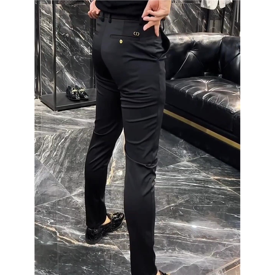 Spring and summer versatile 2025 casual trousers fashion trend solid color trousers for men's business personality trousers new style
Spring and summer versatile 2025 casual trousers fashion trend solid color trousers for men's business personality trousers new style