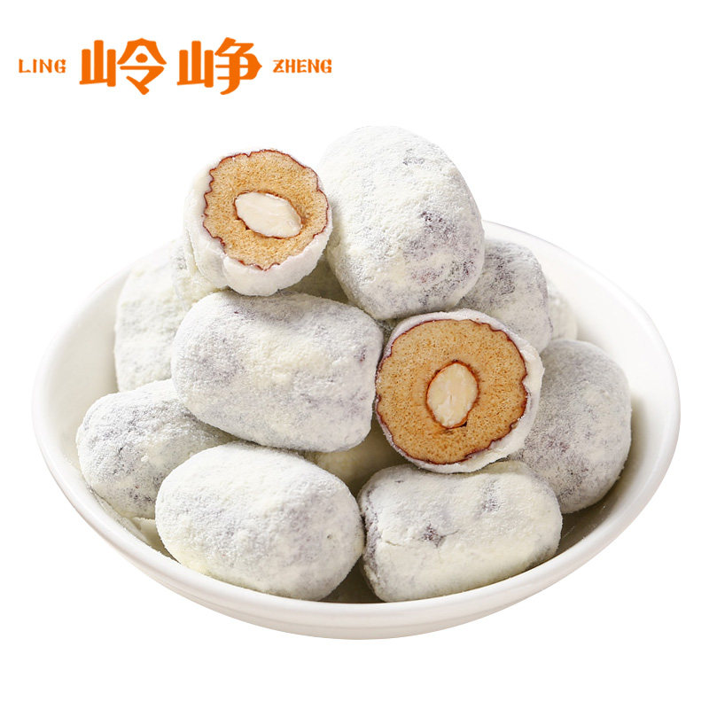 岭峥炒栗 奶酪枣 奶枣有杏心巴旦木杏仁夹心奶枣网红奶枣