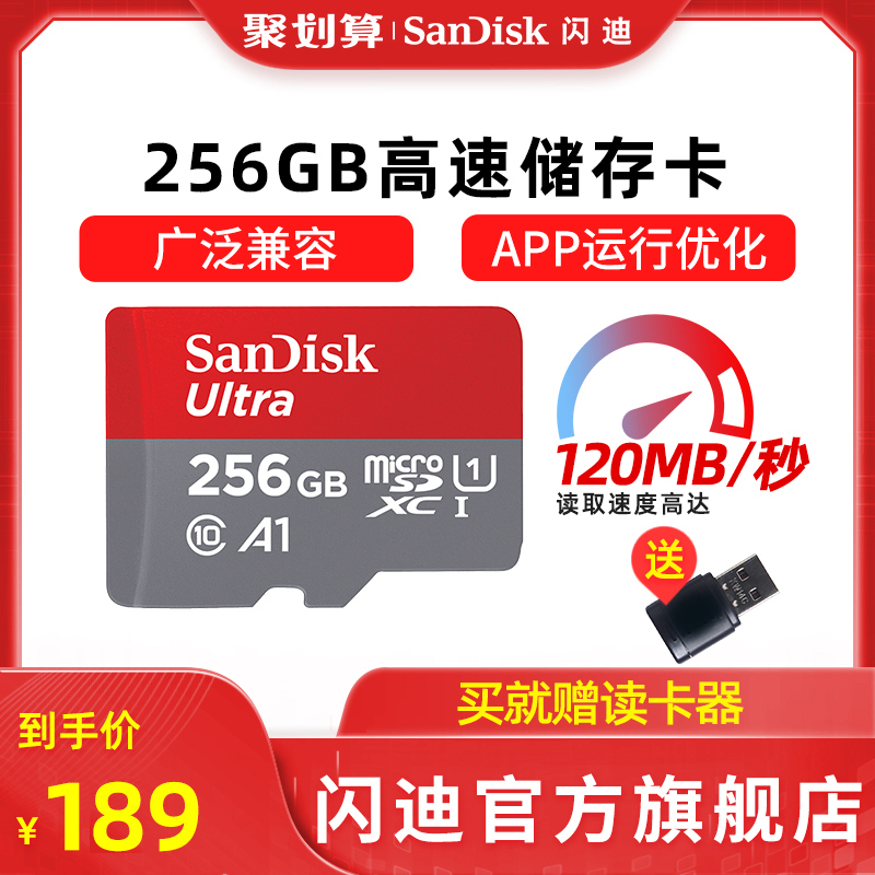 Sandisk SanDisk 256g memory card micro sd memory card tf card mobile phone memory expansion card switch card