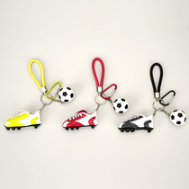Mini football shoe model key knock Manchester United bookbag hanging piece of royal car accessories around Paris International Milan