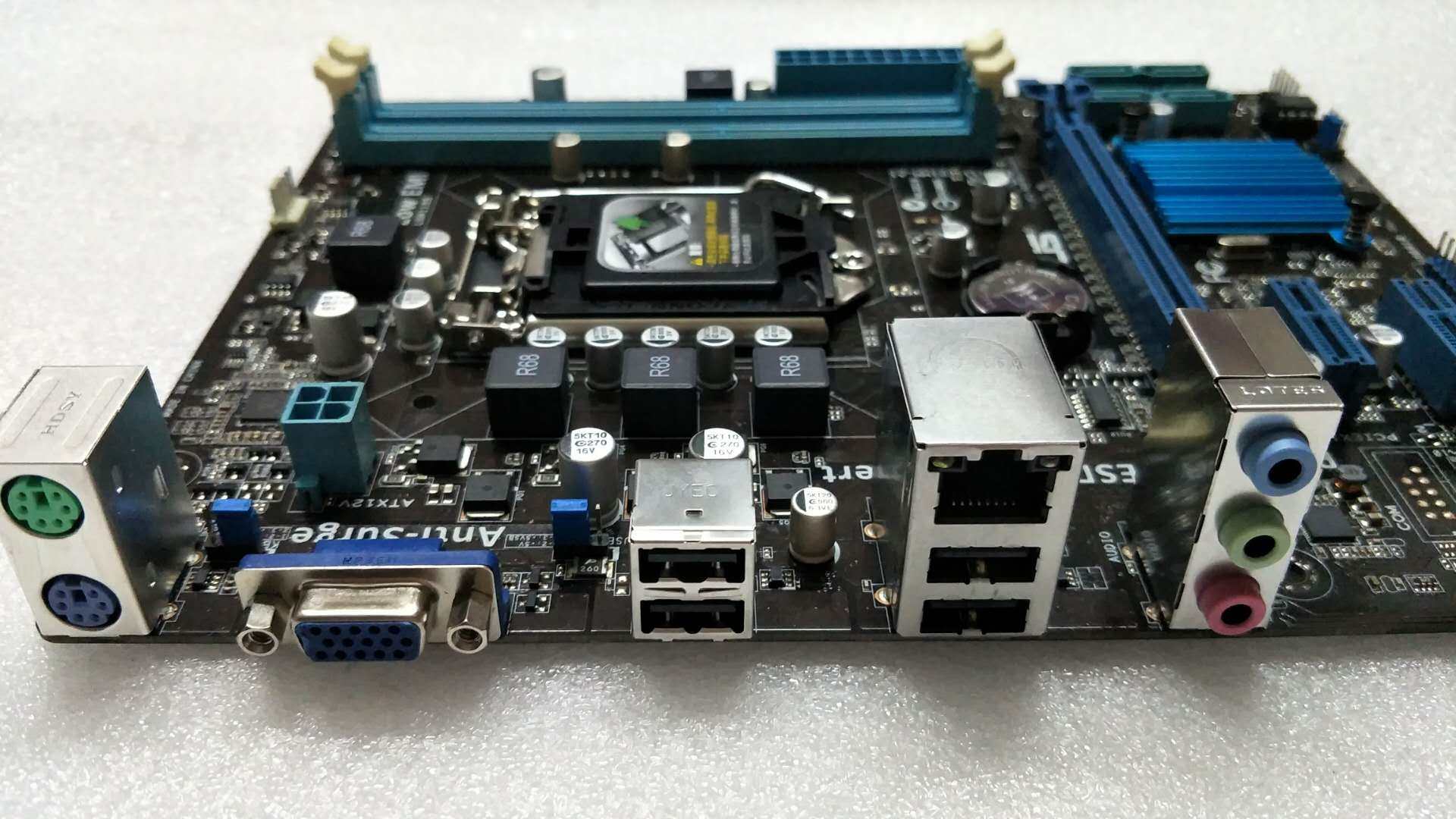 h61 motherboard new asus h61m-e k 1155-pin solid state plate