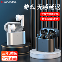 Langston TN24 Bluetooth Headphones True Wireless 2021 New Typec Charging for Huawei Apple Xiaomi Oppo High-end Women's Semi-In-Ear Metal Sport Noise Cancellation
