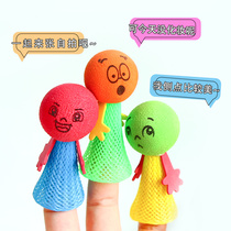 Cartoon expression bouncing people toys kindergarten Primary School students prizes fun ejection small people cute children small gifts