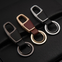 2019 new car keychain mens waist hanging business pendant metal key ring personality simple creative gift