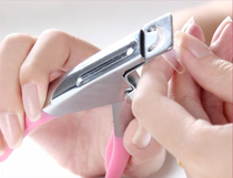 Medecine tool fake nail nail-cut U type A sheet cut crystal phototherapy extension French style chia-sheet special scissors