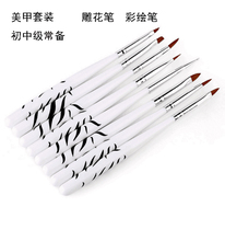 Beauty Beetle Pen Brush Suit 8 Fitted Painted Phototherapy Pen crystal pen Pen Drawing Pen Point Drilling Pen
