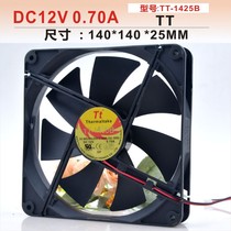 Original TT-1425b 14025 12V 0 70A D14BM-12 2-wire double ball power-fan 14CM
