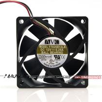 Original AVC 7025 F7025B12LX 12V 0 25A 7CM double ball chassis cooling fan 3-wire