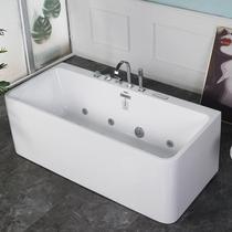 Acrylic bathtub surf massage single double five-piece set home free-standing skirt bathtub 1 4 meters-1 7 meters