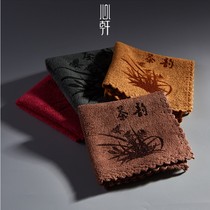A Tailong thickened pure cotton tea towel microfiber absorbent tea cloth rag Kung Fu tea set spare parts