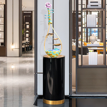 Light and luxurious new Chinese indoor minimalist living-room Xuanguan flowing water landing with a property and decoration Qiao relocating to open a gift