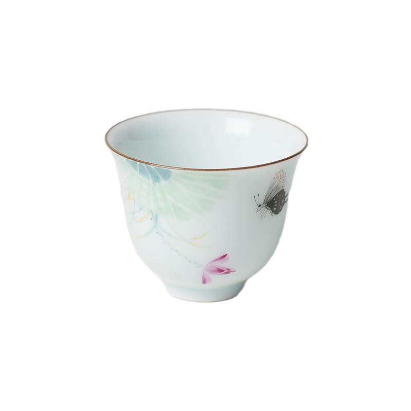 One thousand fire hand - made lotus kung fu restoring ancient ways of jingdezhen ceramic cups a small cup sample tea cup masters cup koubei