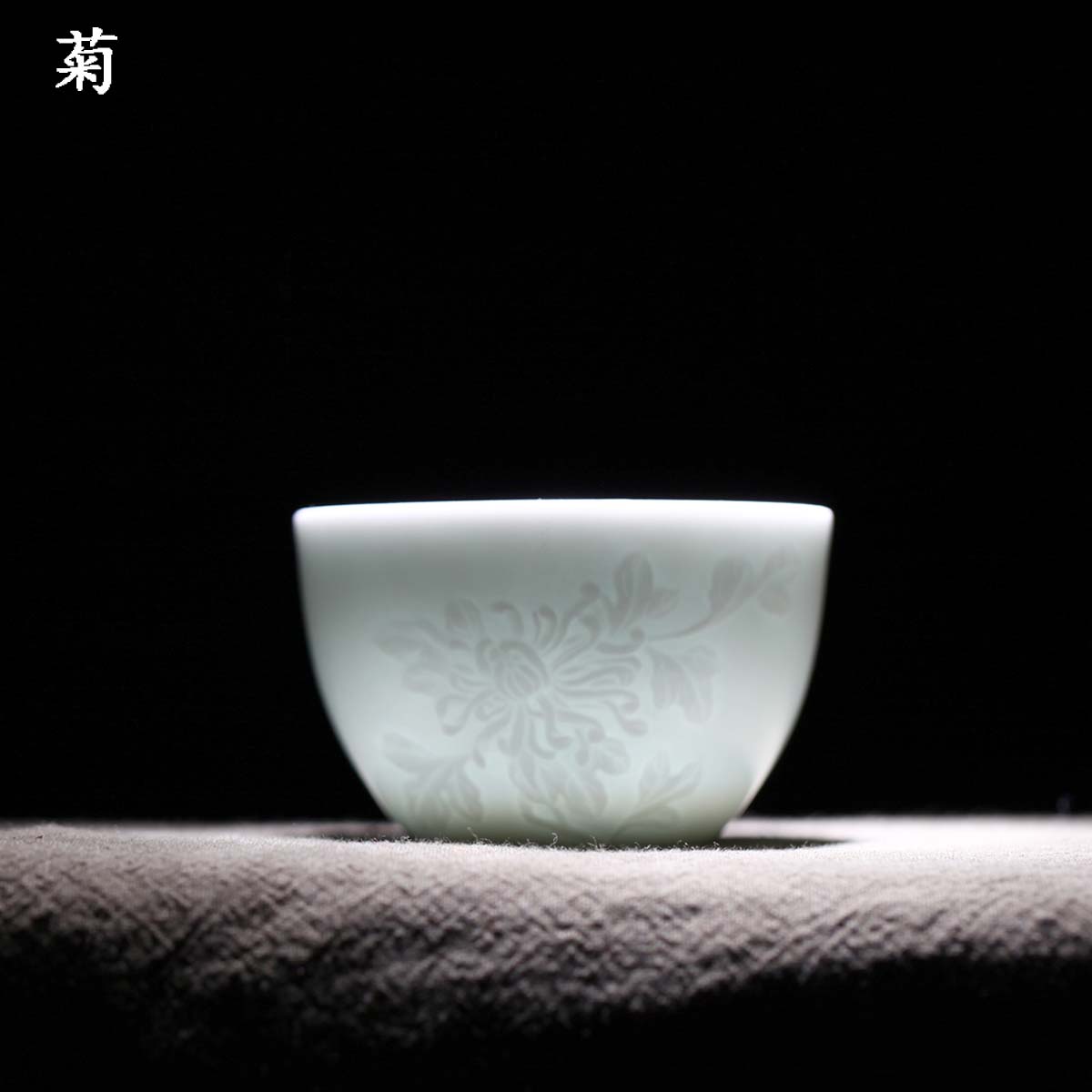 One thousand fire sample tea cup by patterns single cup suit household jingdezhen porcelain carving master kung fu tea cup