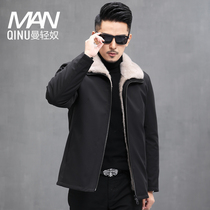 Winter Parker mens whole mink mink inner lapel mink coat coat coat dad fur man fur man