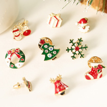 Christmas gifts Christmas Earrings Brooch Christmas gifts Party decoration supplies Christmas Tree Garland Christmas Decoration