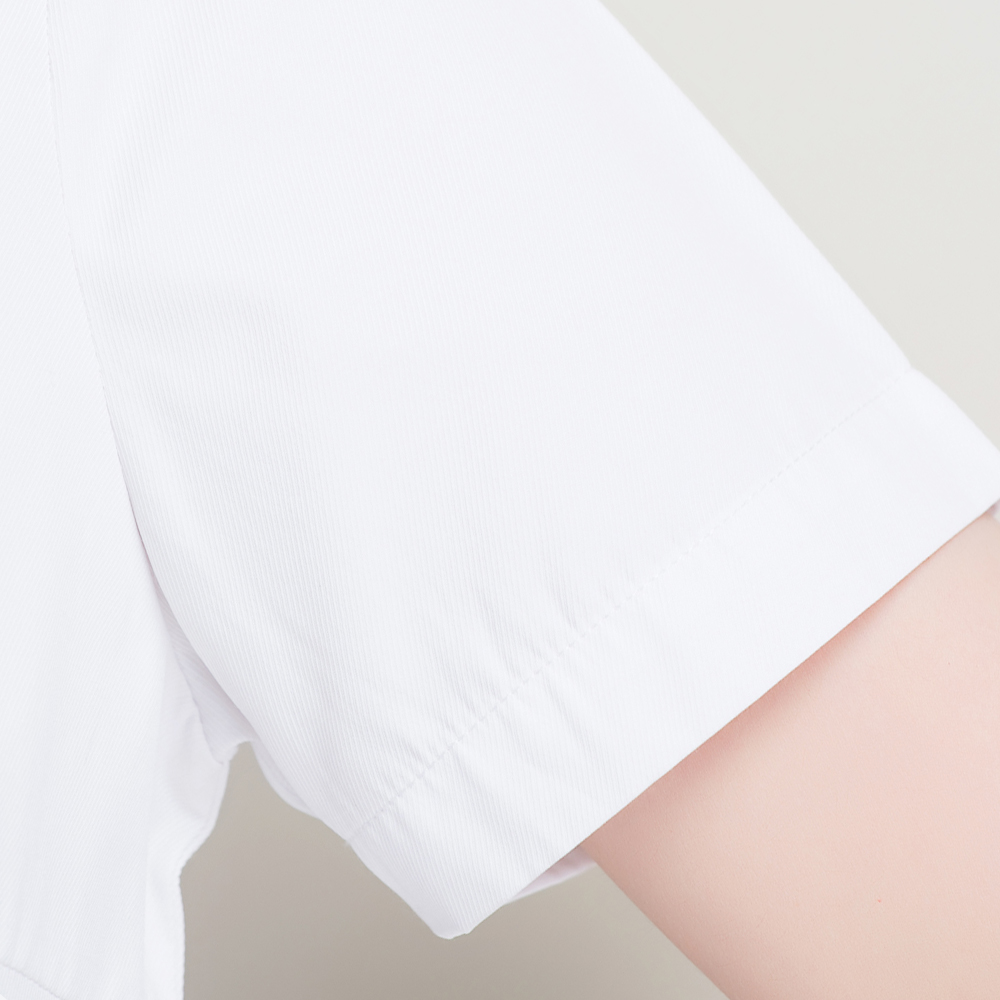 米川夏季白衬衫女短袖职业工作半袖正装宽松工装衬衣韩范女装OL寸产品展示图1