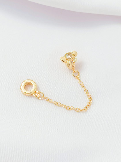 강력한 색상 보호 18K 백 버터 플라이 스타 안전 체인 DIY 수제 수제 팔찌 확장 체인 액세서리 액세서리 강력한 색상 보호 18K 백 버터 플라이 스타 안전 체인 DIY 수제 수제 팔찌 확장 체인 액세서리 액세서리