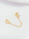 강력한 색상 보호 18K 백 버터 플라이 스타 안전 체인 DIY 수제 수제 팔찌 확장 체인 액세서리 액세서리 강력한 색상 보호 18K 백 버터 플라이 스타 안전 체인 DIY 수제 수제 팔찌 확장 체인 액세서리 액세서리