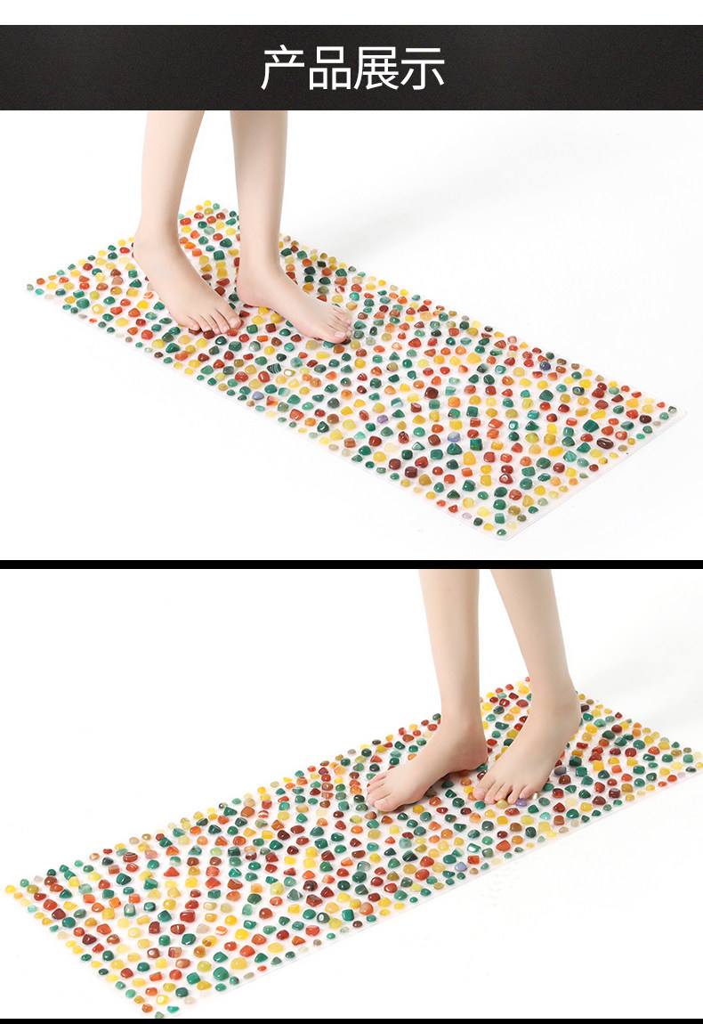 足翔按摩鞋垫指压板足底按摩垫按摩拖鞋鹅卵石脚垫按摩垫足疗走毯