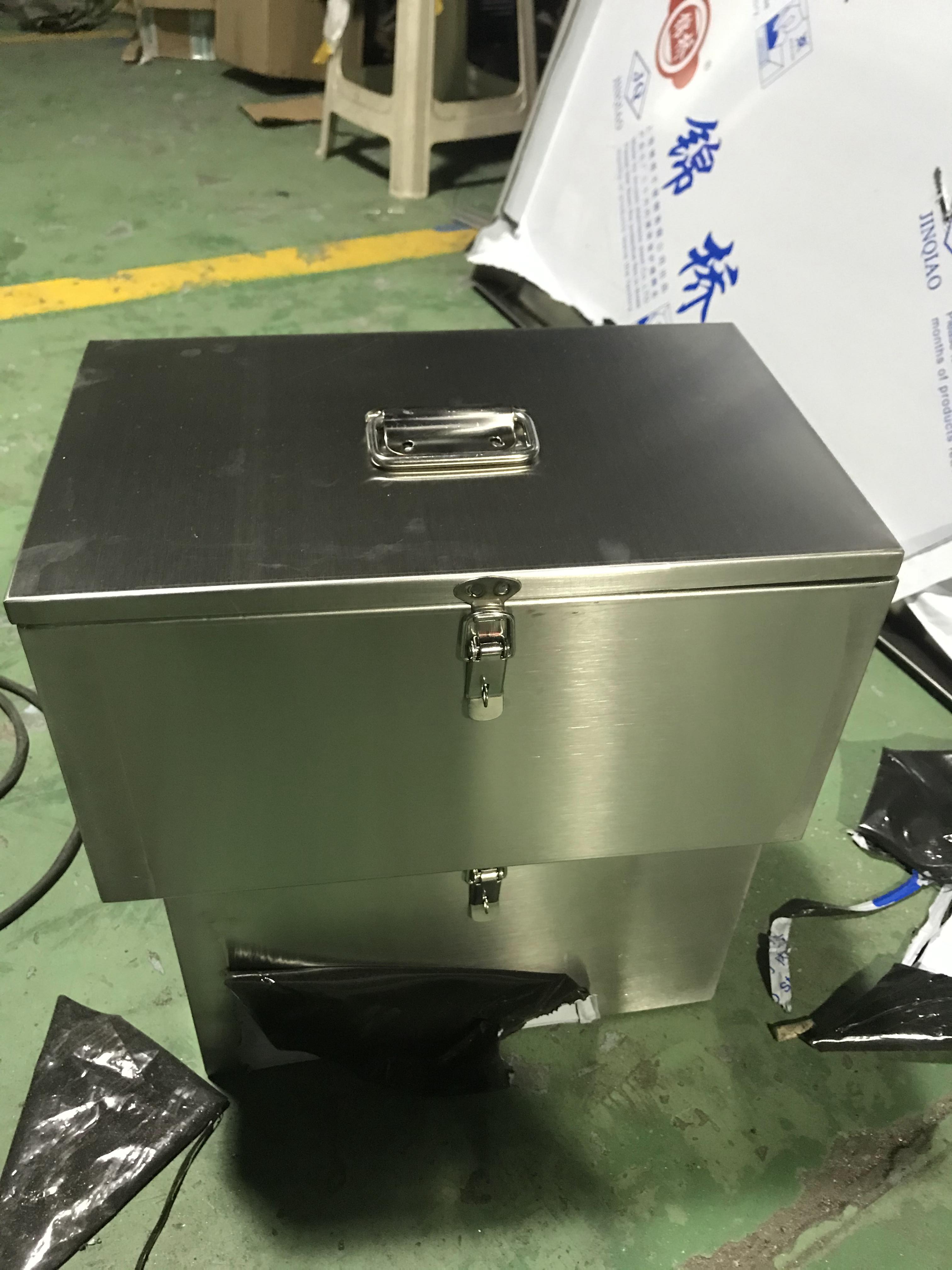 304不锈钢工具箱加厚大号铁皮长方形箱子收纳储物箱盒子
