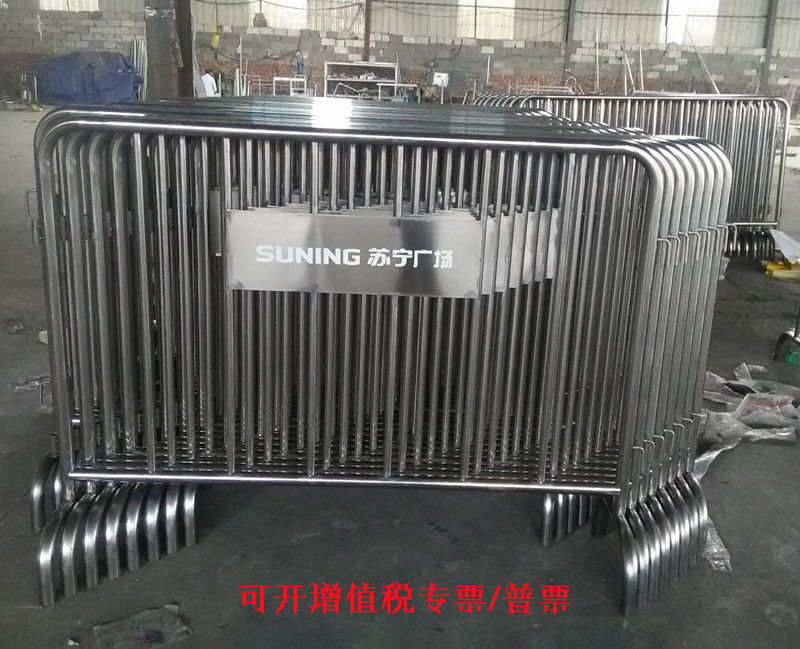 Stainless Steel Removable Guardrails Traffic Safety Active Guardrails Stainless Steel Metro Isolation Bar Customised