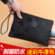 2018 New handbag mens canvas Oxford cloth large capacity fashion nylon hand bag mens letter bag personality tide