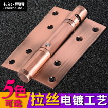 Invisible door hinge Hydraulic spring Loose-leaf automatic closing Secret door hinge Buffer damping recoil door closer hinge