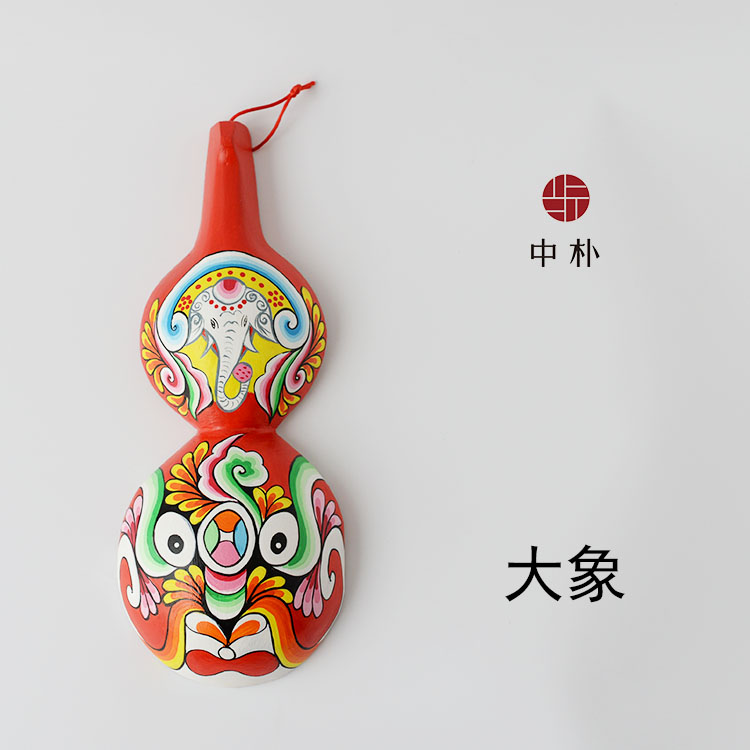 社火脸谱马勺中国风餐馆酒店家居装饰品葫芦脸谱纳财运旺中朴民艺