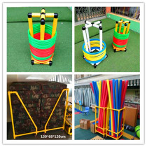 Kindergarten hula hoop storage shelf Hula hoop ring noodle stick storage car Kindergarten gymnastics mat storage car