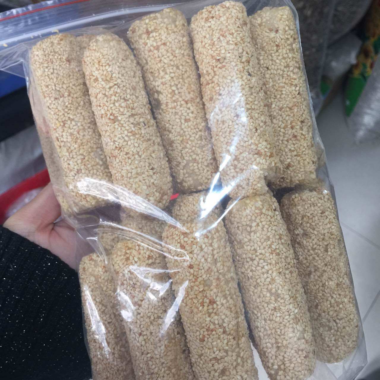 新鲜诸暨芝麻棒麻糖杆葱管糖麻筒芝麻爆爆棒零食干货小吃香甜500g