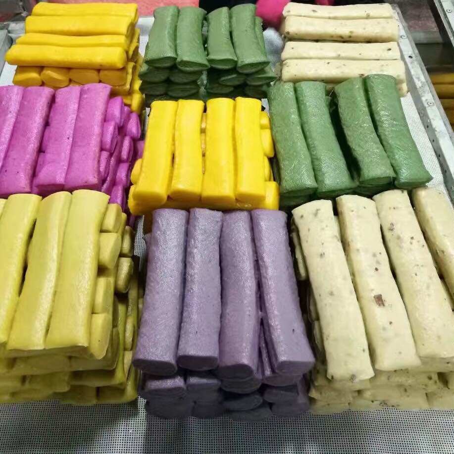 700g彩色年糕浙江诸暨特产五彩年糕无色素艾草南瓜紫薯年糕非水磨