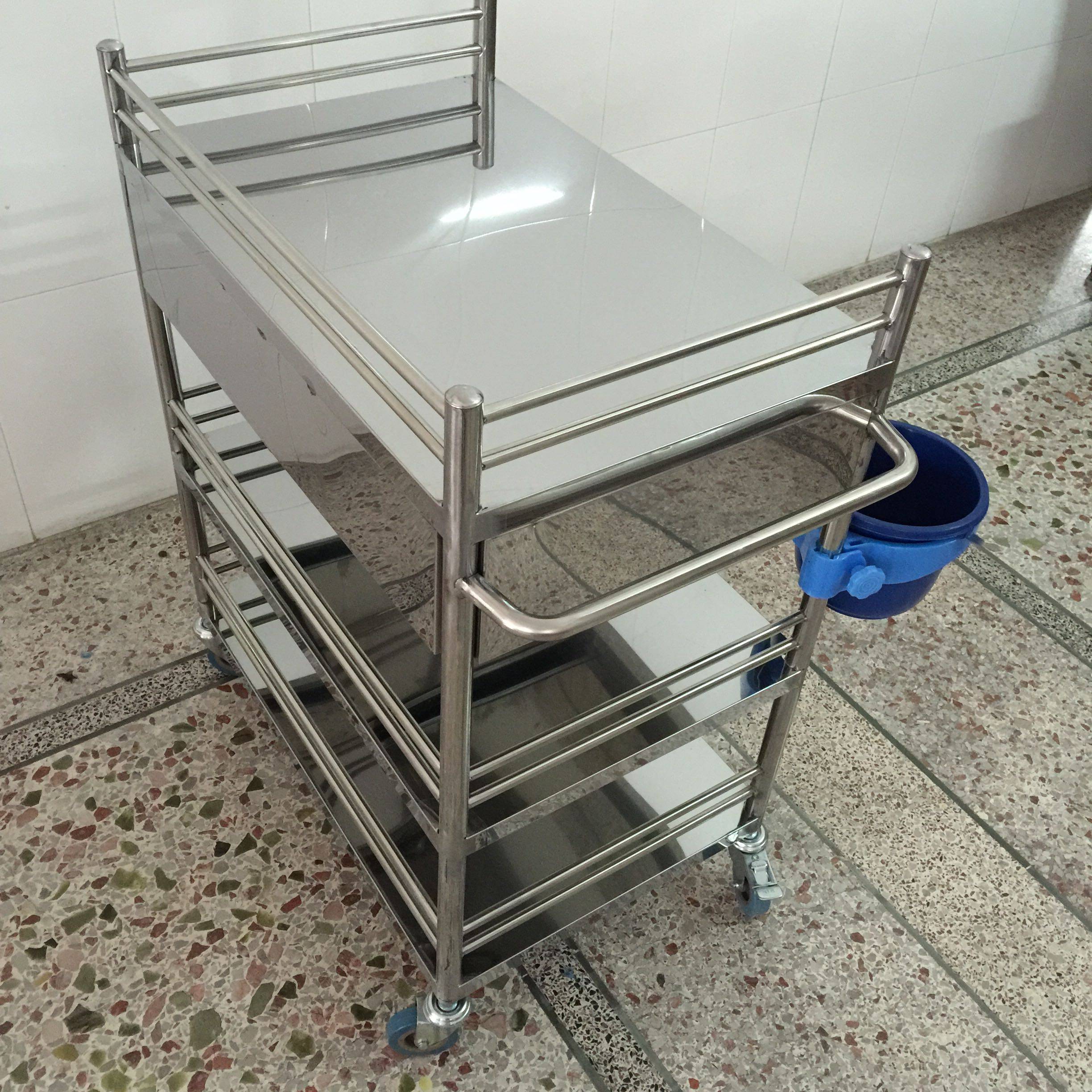 不锈钢治疗车.医用小推车手术推车抢救车器械车工具车美容车推车