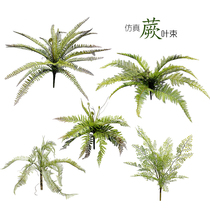 Simulation of the false forest garden balcony plant Wall Flower trough decoration row Persian Fern sheep tooth leaf bundle potted landscape decoration