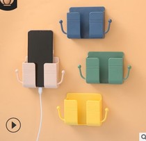 Original wall-mounted remote control TV air conditioner remote control board storage box bedside mobile phone charging bracket storage rack