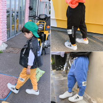 Childrens sports pants spring and autumn clothing elastic bunches pants children in Korean version Close-up Trousers Foreign Air Tong Pants