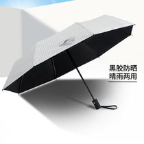 Japanese-style large umbrella windproof UV-proof shading folding pocket umbrella Portable male and female students barometer and rain umbrella