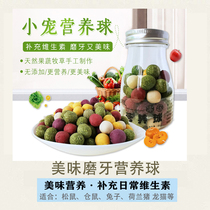 Squirrel Rabbit Hamster Totoro Dutch Pig Groundhog Grind Snacks Nutrition Ball Training Reward Multiple Fruits and Vegetables