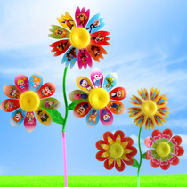Ground Stall Temple Scenic Spot Goods Origin Traditional Nostalgia Toy Windmills Three Sun Flowers Cartoon Small Windmill Children Presents