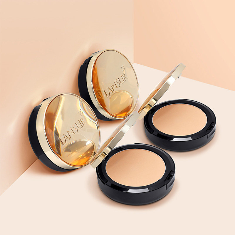 正品兰瑟漫时空轻透持妆慕丝粉饼10g持久不脱妆保湿遮瑕定妆粉cz