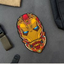 German Patchlab Limited Edition of PVC Iron Man Magic sticker morale badge Shoulder Badge badge Backpack Chapter Collection Edition