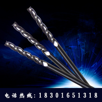 Long-edged aluminum milling cutter straight shank 3-edged carbide end mill D2 * 17*40 * D2 * 50 through shank milling cutter