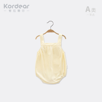 Super adorable baby clothes summer suspender romper neonatal cotton triangle bao pi yi female baby onesies pa fu