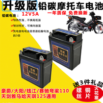 Suitable for Haoness 110 Motorcycle Battery Festive Bend Beam 110 Motorcycle Dry Battery 12v5ah accumulator