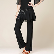 New Latin dance pants national standard friendship modern square dance clothing culottes practice practice practice trousers